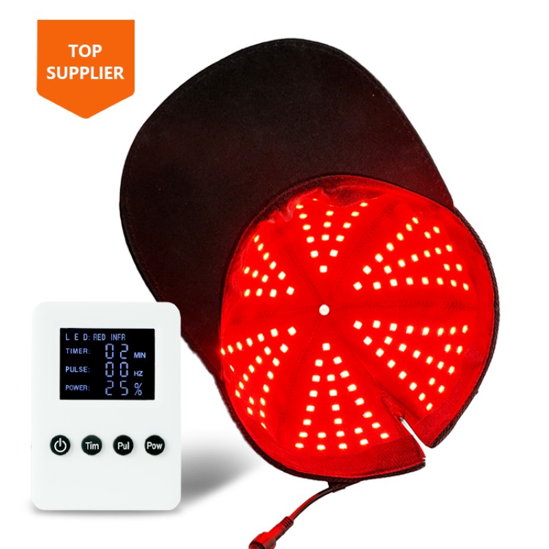 Baseball Cap Red Light Infrared LED Physiotherapy Targeting Head for Pain Relief Hair Regeneration Brain Health for Home Use