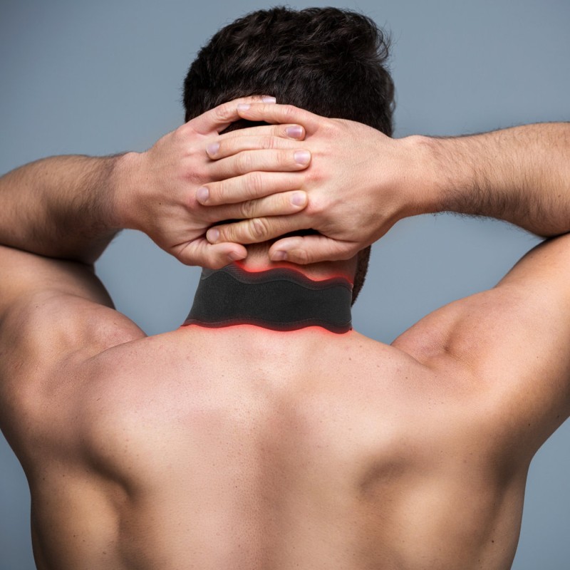 Portable Handheld Pain Relief Physiotherapy Belt for Body Face Ankle Joints and Elbow Joints Red Infrared Light for Home Use