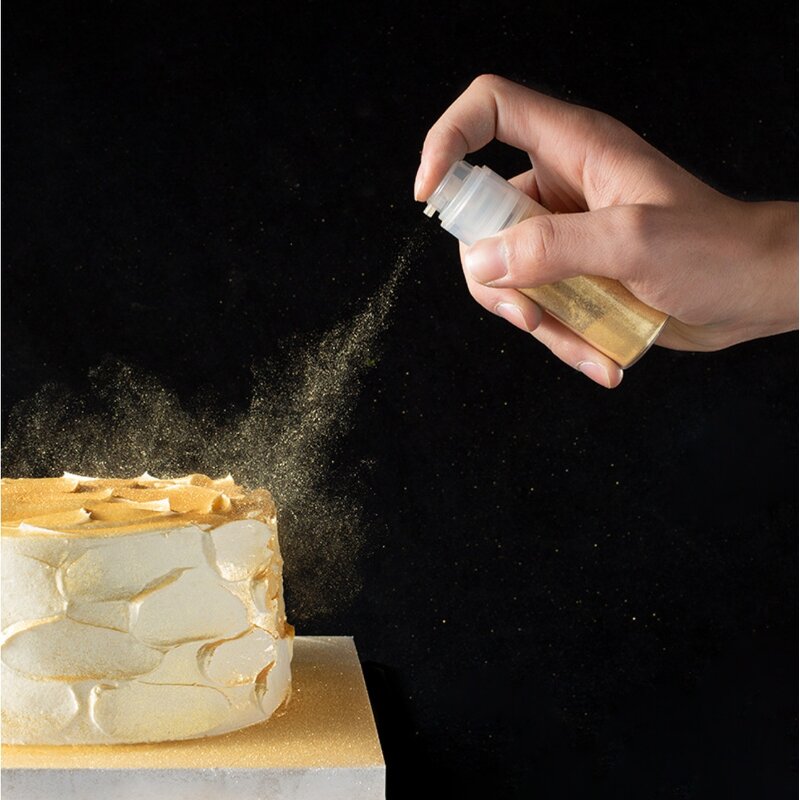 Edible Mica Powder Supplier - Oil Soluble Beige Glossy Powder for Cake Baking Beverage