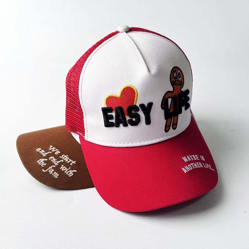 Trucker Hat Manufacturer - Custom 5-Panel 3D Embroidered Mesh Hat