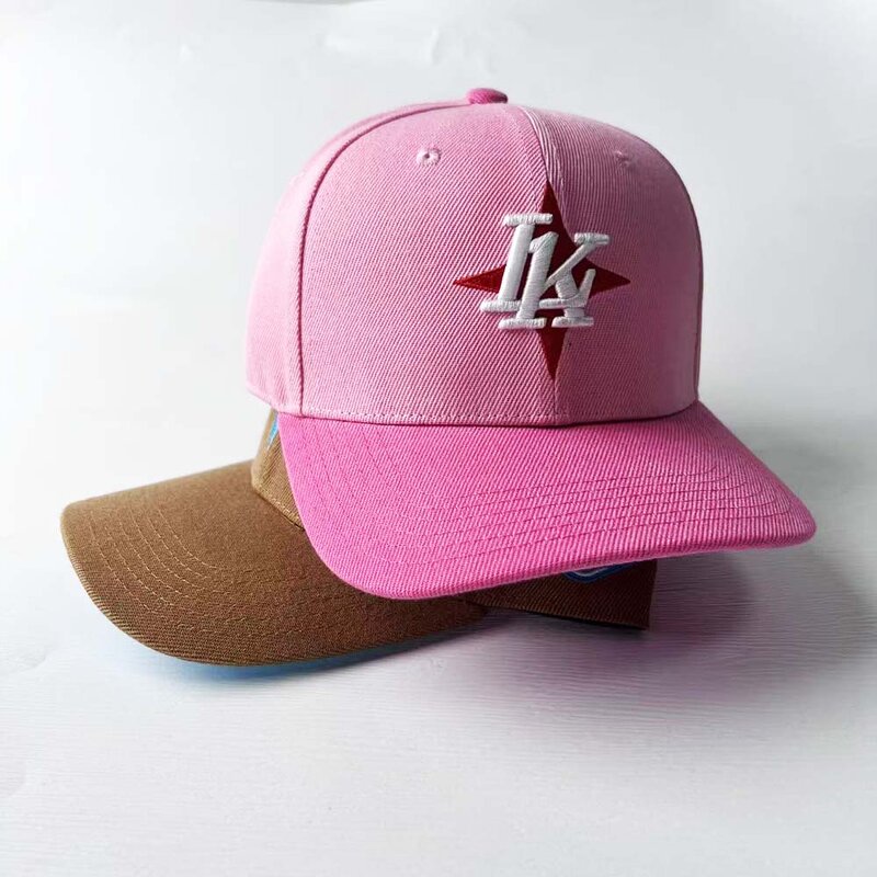 Baseball Cap Manufacturer - Custom 6-Panel Sporty Pink Snapback Hat