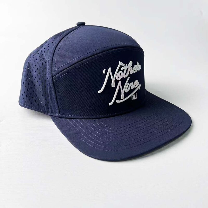 Trucker Hat Manufacturer - Custom Navy Blue Hand Embroidered Cap