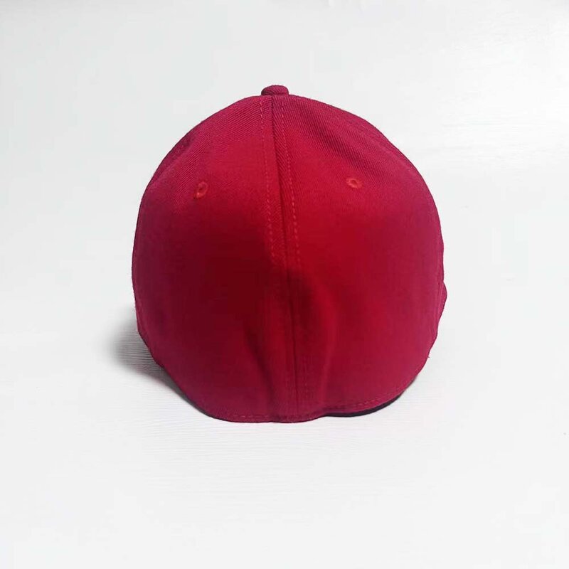 Baseball Cap Manufacturer - Custom 6-Panel Curved Brim Red Snapback