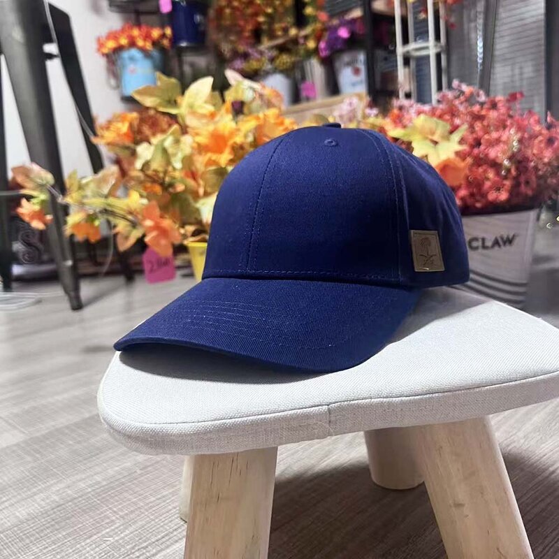 Baseball Cap Manufacturer - Custom 6-Panel Curved Brim Navy Blue Cap