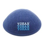 Kippah Manufacturer - Custom Embroidery Suede Linen Kippah Supplier