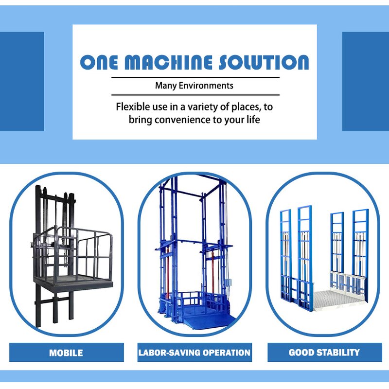 Hydraulic Cargo Lift Factory - 2-3 Floor Warehouse Freight Elevator