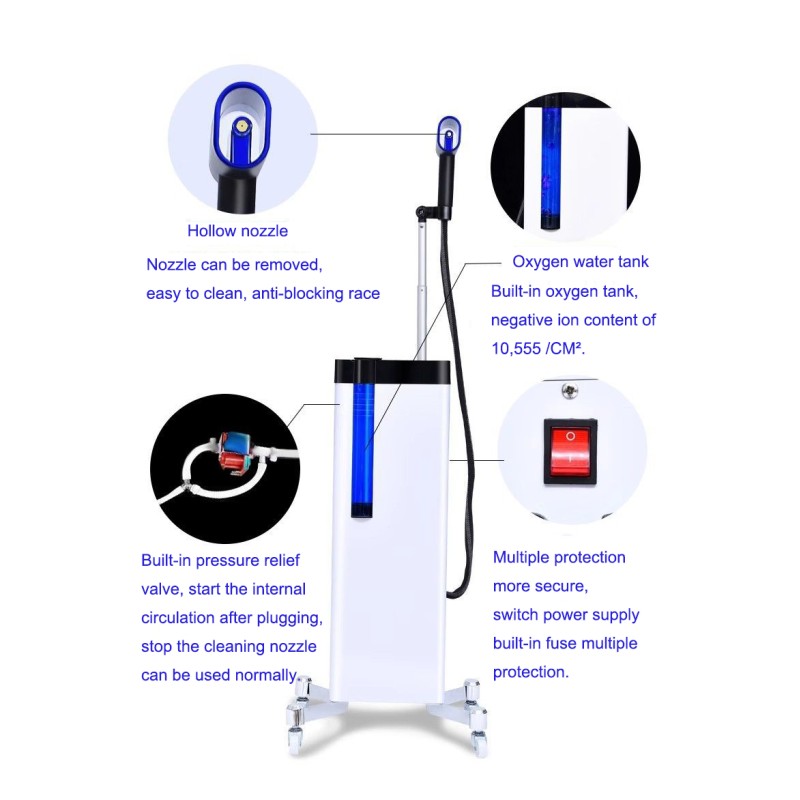 Scalp Treatment Hair Steamer Machine with Cold and Hot Steam Nano Mist Steamer for Hair Spa Mist
