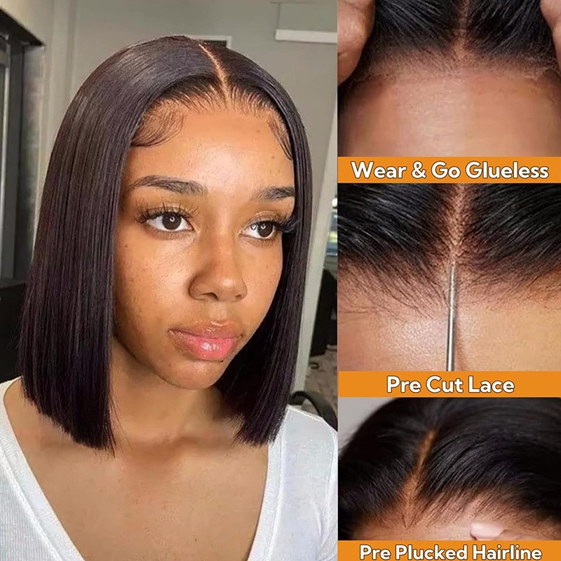 Vietnamese Raw Hair Short Bob Wigs Human Hair Lace Front Hd Lace Frontal Wigs Cheap Human Hair Pixie Cut Wigs for Black Women