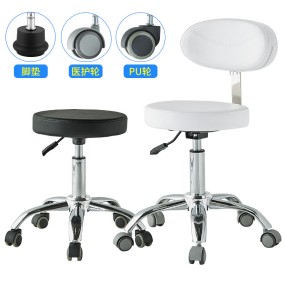Modern Beauty Equipment Luxury Technician Chair Adjustable Height Pedicure Foot Stool for Nail Salon