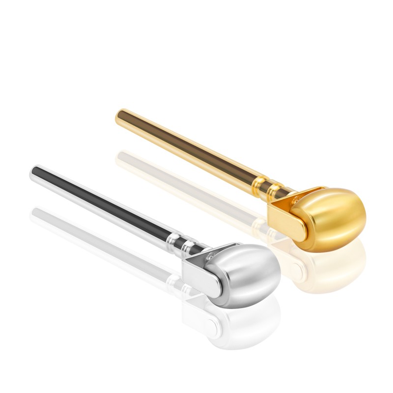 Cooling Ice Derma Roller  Facial Cryo Sticks Facial Roller for Face Massager in Light Golden Color