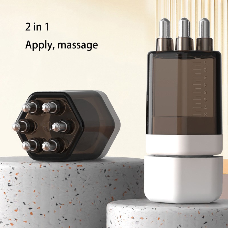 Mini Portable Hair Growth Serum Oil Liquid Dispenser Brush Medicine Comb Scalp Applicator