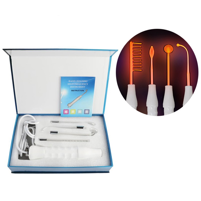 4 in 1 High Frequency Electrotherapy Wand Facial Anti-inflammatory Massager