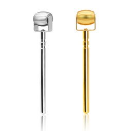 Cooling Ice Derma Roller  Facial Cryo Sticks Facial Roller for Face Massager in Light Golden Color