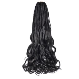 Cross Border High-Temperature Synthetic Braiding Hair Long Dirty Braid Wig French Curl Dreadlocks Soft Straight/Wavy/Curly