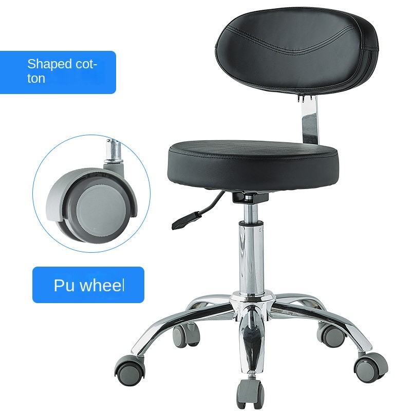Modern Beauty Equipment Luxury Technician Chair Adjustable Height Pedicure Foot Stool for Nail Salon