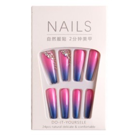 INS New Fashion Hand-Made High Quality Press on Nails Private Labeling Custom Acrylic Artificial Gel Art Nails Packaging Box