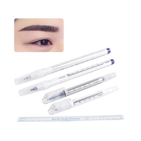 Tattoo Piercing Skin Marker,Medical Surgical Scribe Pen With Sterile Ruler