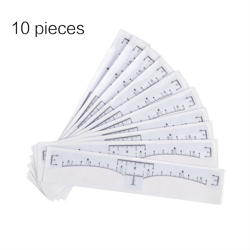 Permanent Makeup Eyebrow Disposable Accurate Ruler Microblading Shaping Tools Tattoos Measure Stickers