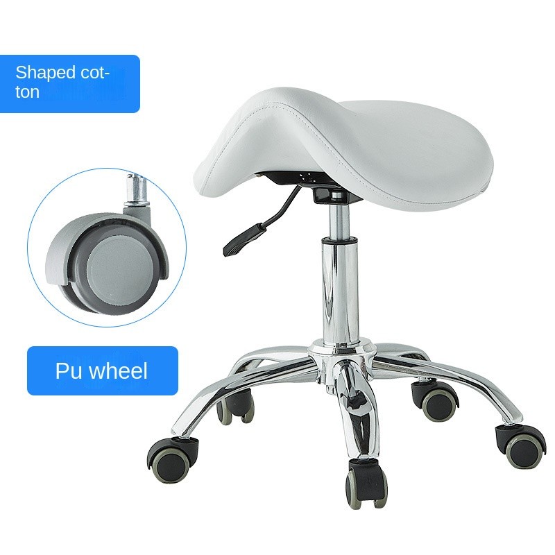 Modern Beauty Equipment Luxury Technician Chair Adjustable Height Pedicure Foot Stool for Nail Salon
