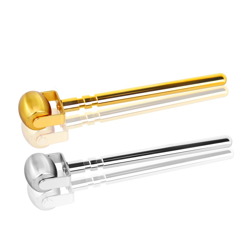 Cooling Ice Derma Roller  Facial Cryo Sticks Facial Roller for Face Massager in Light Golden Color