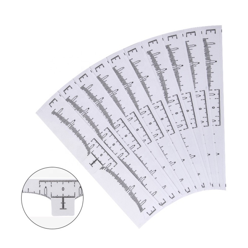 Permanent Makeup Eyebrow Disposable Accurate Ruler Microblading Shaping Tools Tattoos Measure Stickers