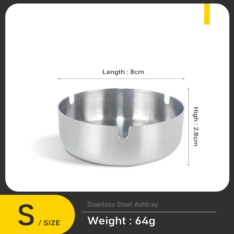 Metal Ashtray Manufacturer - Custom Size Stainless Steel Cigar Ashtray