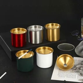 Ashtray Manufacturer - Wholesale Stainless Steel Smokeless Ashtray with Lid