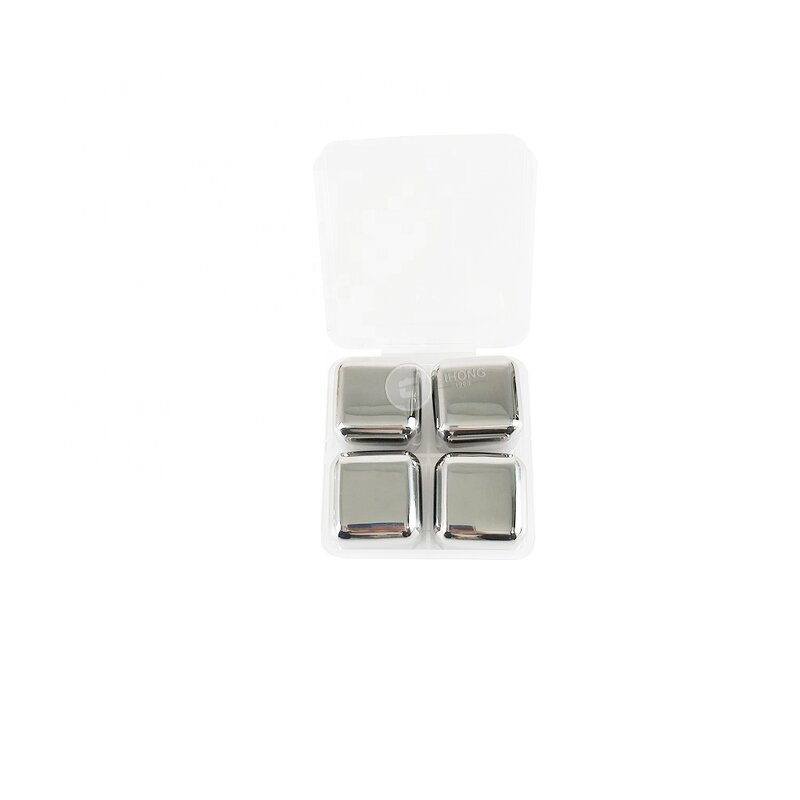 Whiskey Stones Set Manufacturer - Portable Gift Set Stainless Steel Cubes