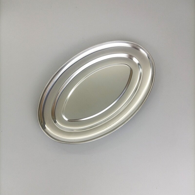 Stainless Steel Plate Manufacturer - Oval Barbecue Egg Fish Steamed Plate