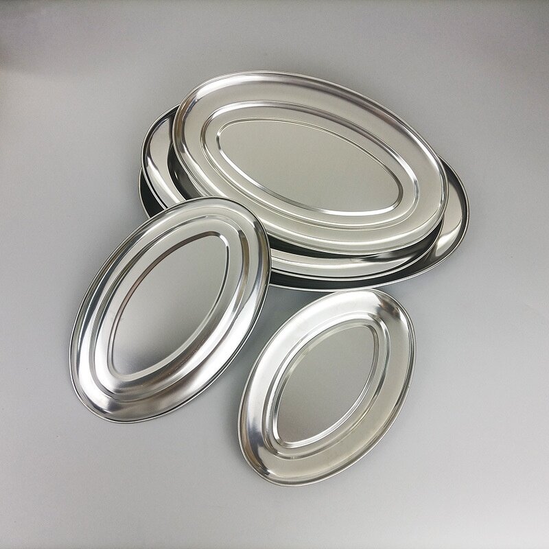 Stainless Steel Plate Manufacturer - Oval Barbecue Egg Fish Steamed Plate