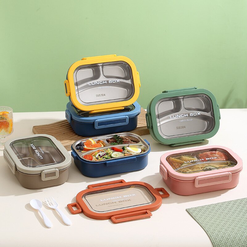 Stainless Steel Lunch Box Manufacturer - OEM Custom 3 Compartment Bento Box