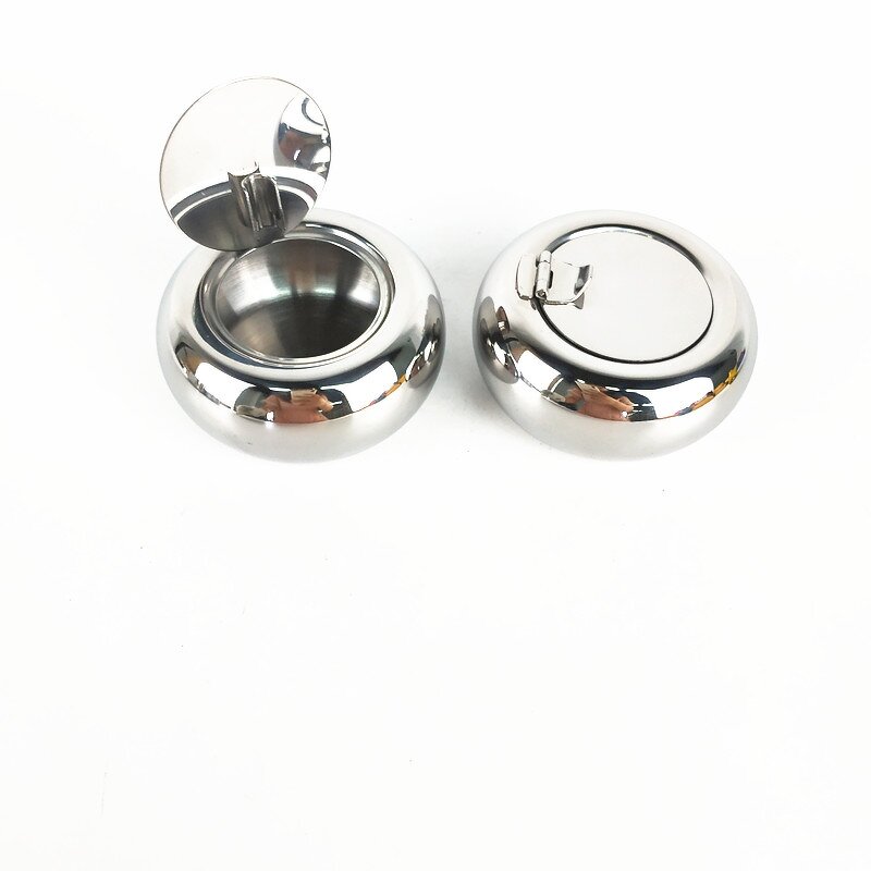 Cigar Ashtray Manufacturer - Stainless Steel Ashtray with Lid for Table