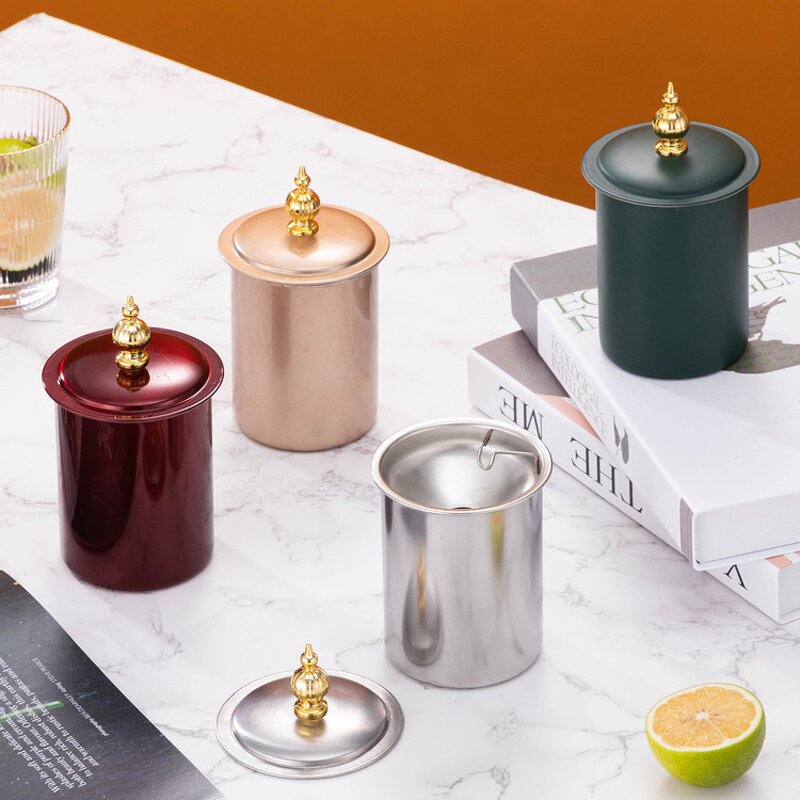 Ashtray Manufacturer - Thickened Windproof Stainless Steel Ashtray