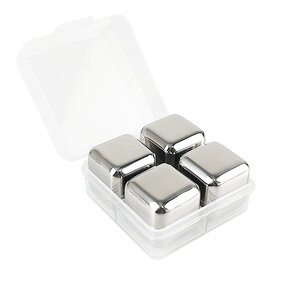 Whiskey Stones Manufacturer - 4 Pcs Reusable Stainless Steel Ice Cubes