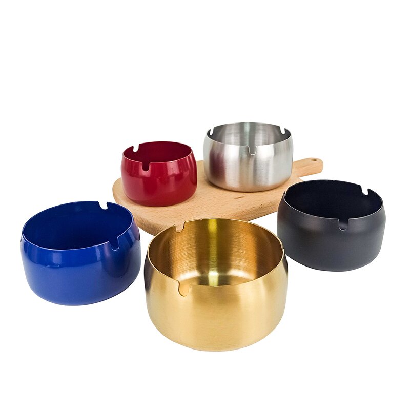 Ashtray Manufacturer - High Quality Round Custom Logo Ash Tray