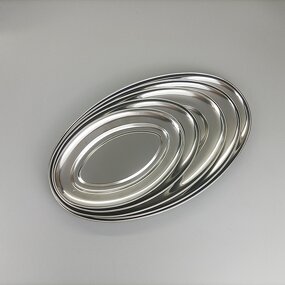 Stainless Steel Plate Manufacturer - Oval Barbecue Egg Fish Steamed Plate