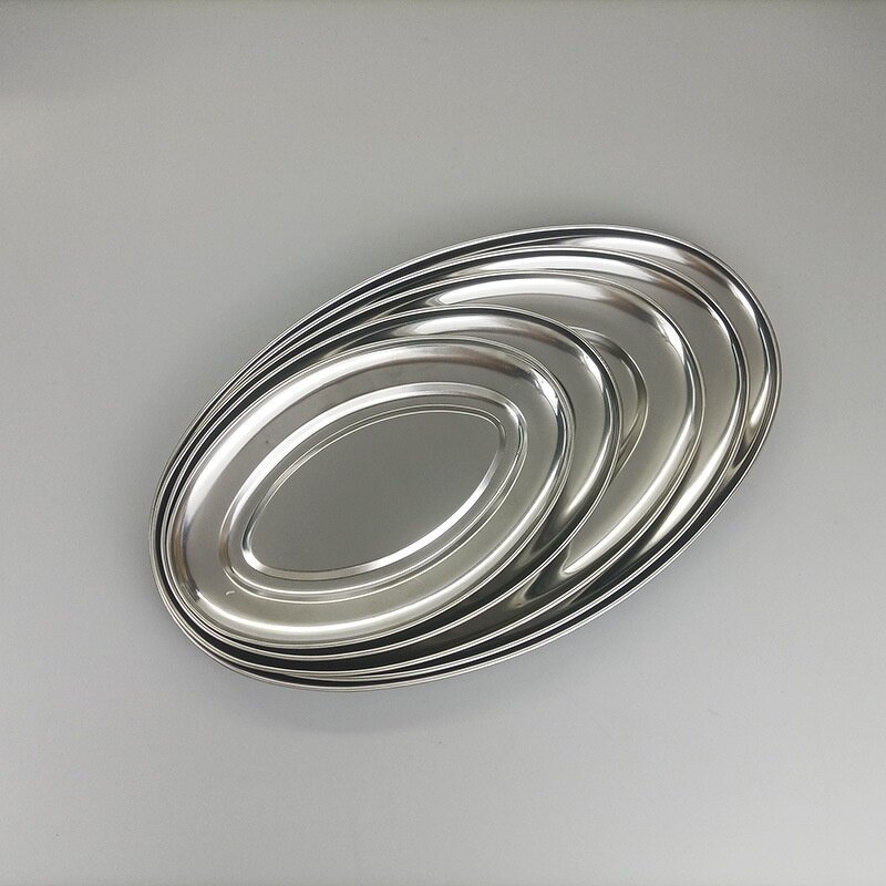 Stainless Steel Plate Manufacturer - Oval Barbecue Egg Fish Steamed Plate