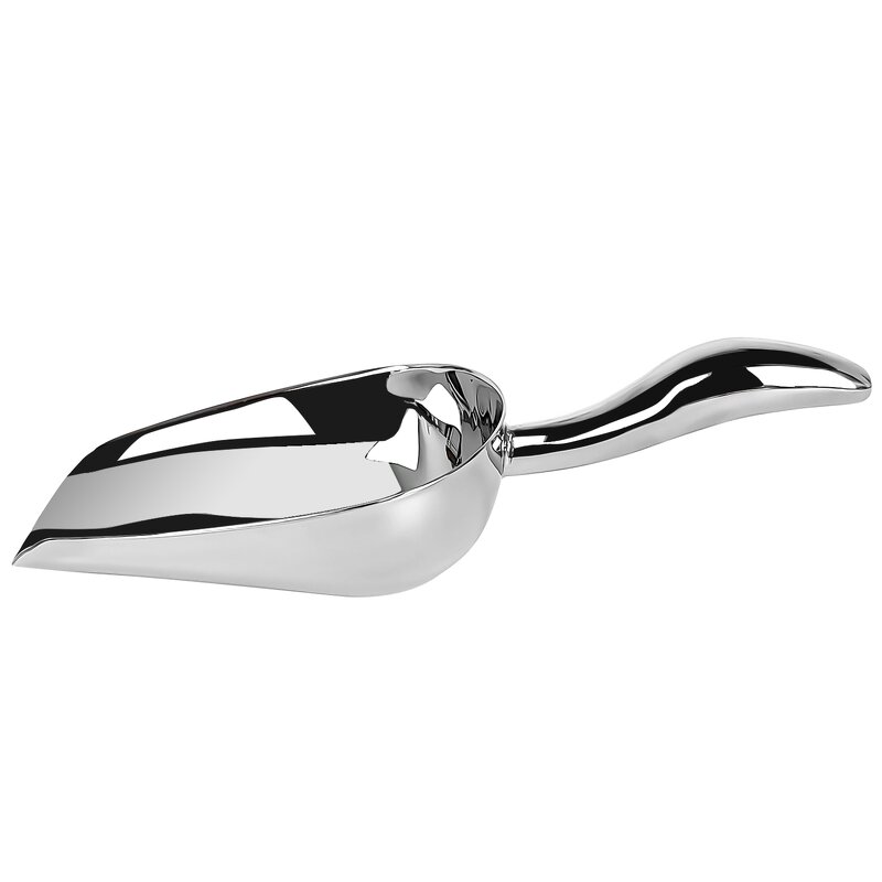 Ice Scoop Manufacturer - Thickened Stainless Steel Curved Handle Scoop
