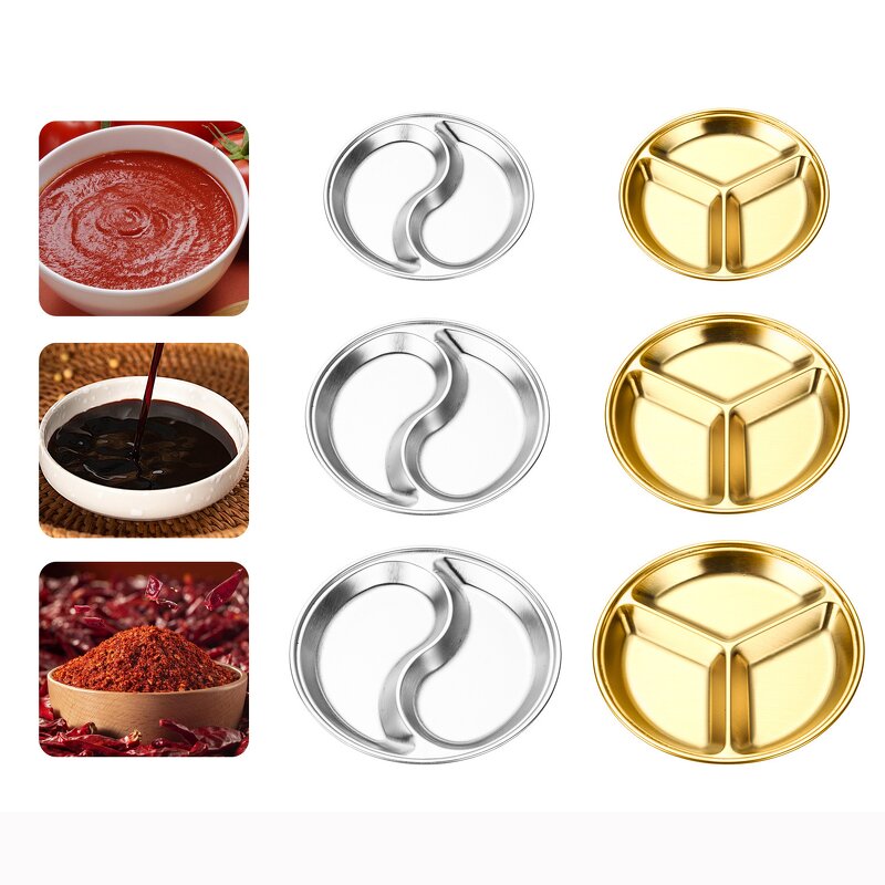 Kids Dinner Tray Manufacturer - Stainless Steel 2/3 Compartment School Tray