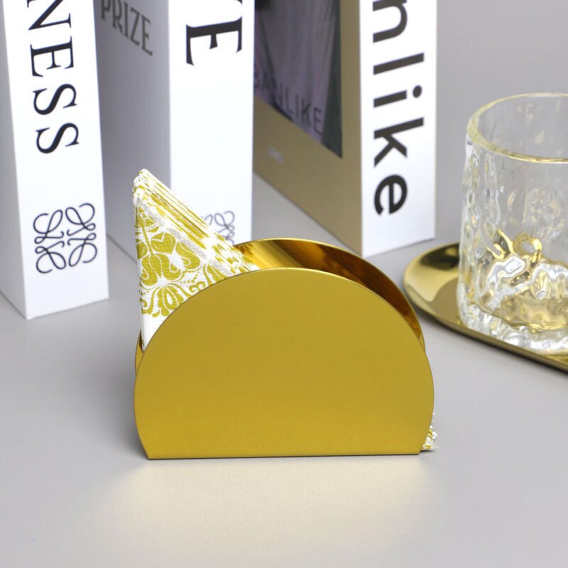 Napkin Holder Manufacturer - Stainless Steel Semi-circle Tabletop Holder