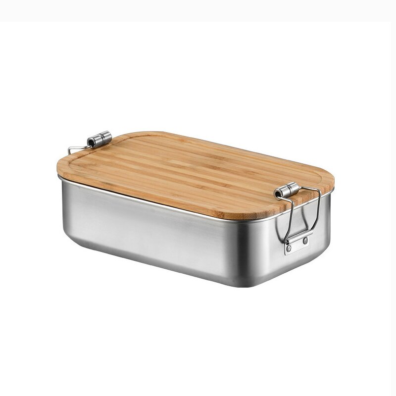 Stainless Steel Lunch Box Manufacturer - OEM Custom Bamboo Lid Bento
