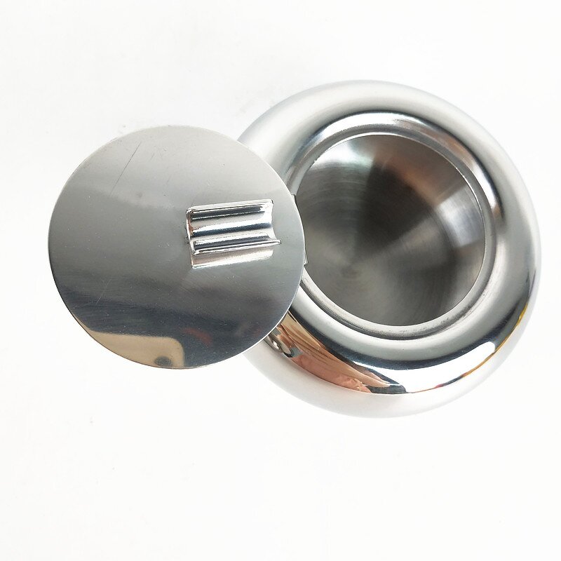 Cigar Ashtray Manufacturer - Stainless Steel Ashtray with Lid for Table