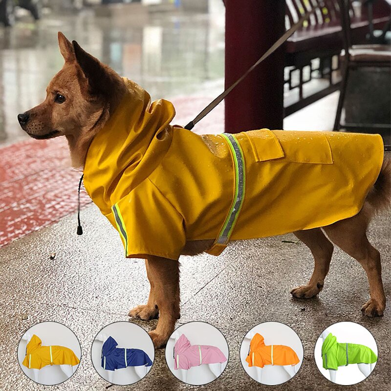 Dog Raincoat Manufacturer - OEM Custom Multicolor Waterproof Hoodie