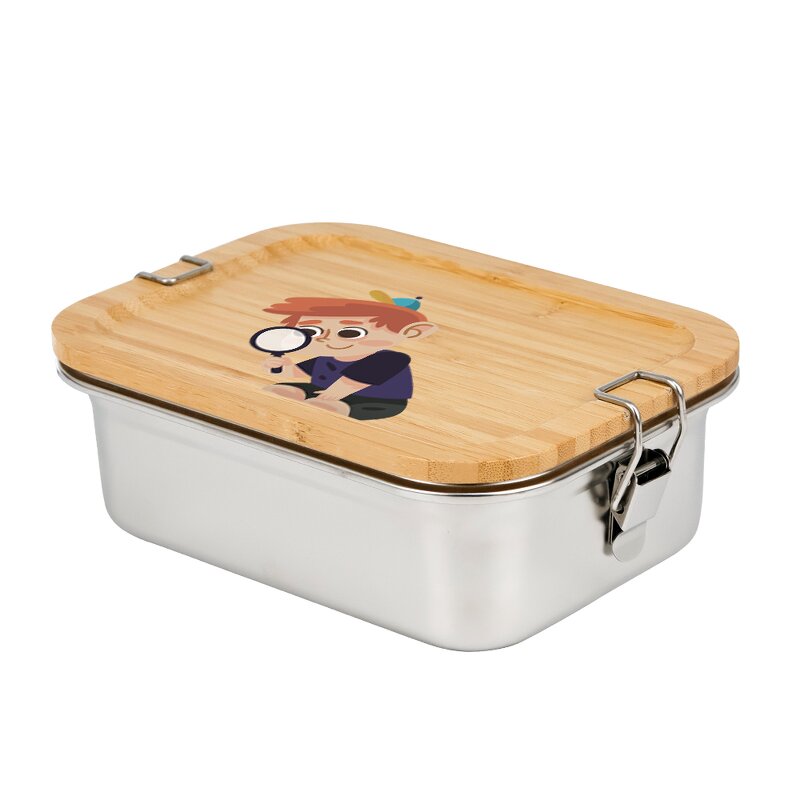 Stainless Steel Lunch Box Manufacturer - OEM Custom Bamboo Lid Bento