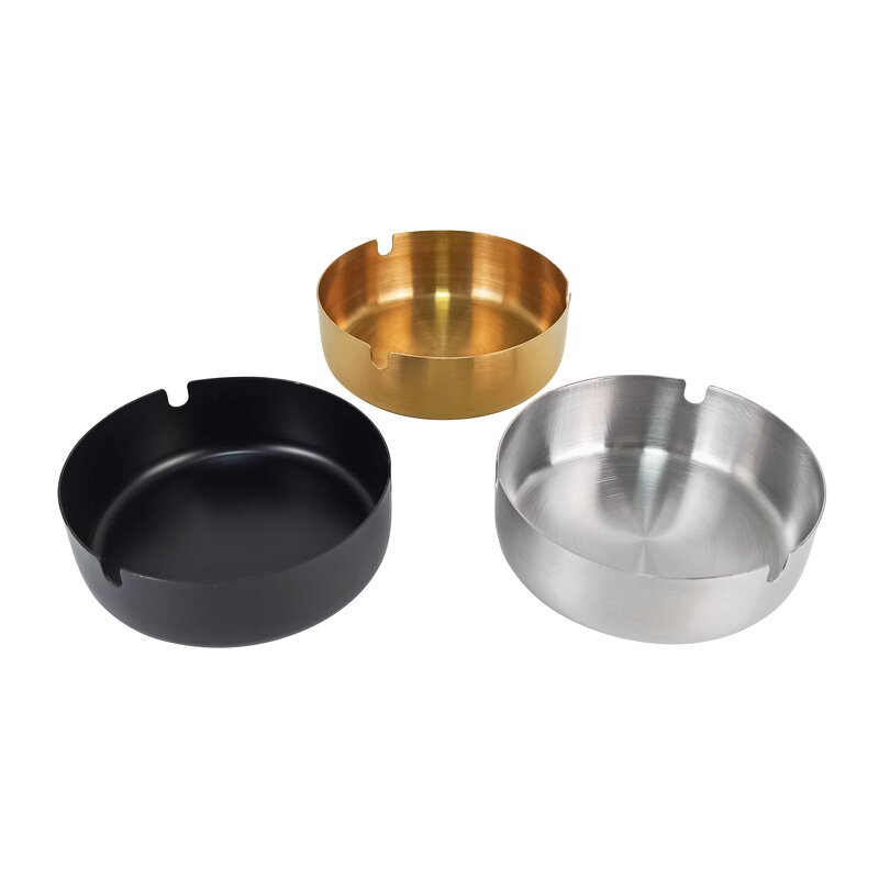 Metal Ashtray Manufacturer - Custom Size Stainless Steel Cigar Ashtray
