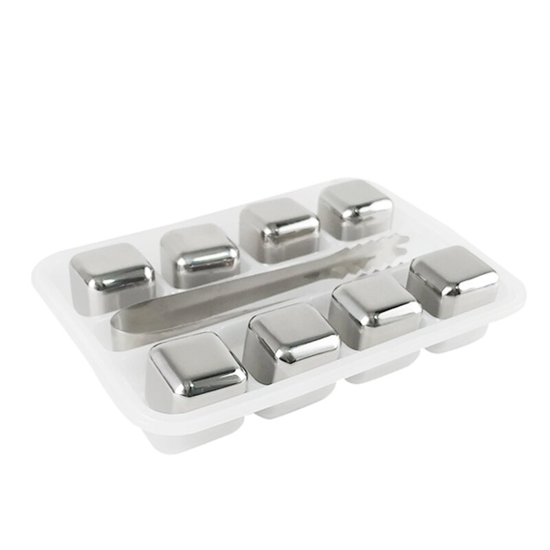 Whiskey Stones Manufacturer - 4 Pcs Reusable Stainless Steel Ice Cubes