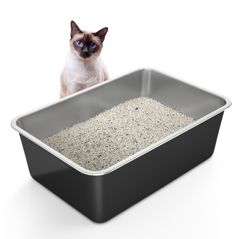 Cat Litter Box Manufacturer - Large Odor-Free Stainless Steel Pan