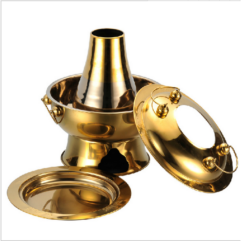 Charcoal Stove Manufacturer - 34cm Thai Style Stainless Steel Hot Pot