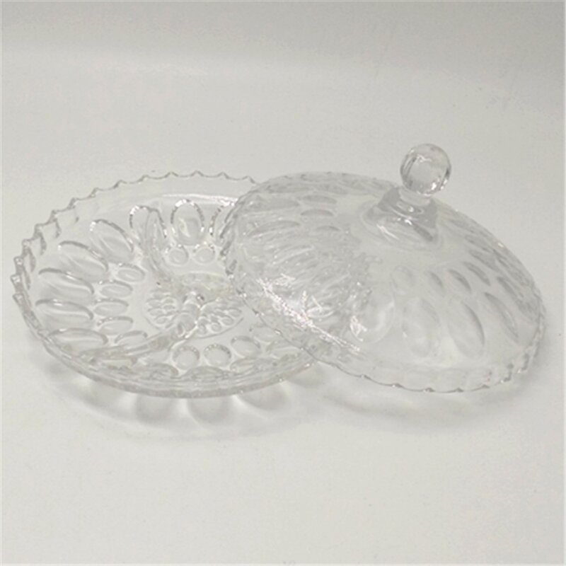 Dried Fruit Tray Manufacturer - Gold Plating Snack Decoration Tray with Cover