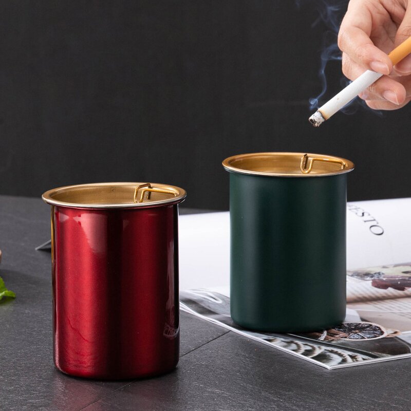 Ashtray Manufacturer - Thickened Windproof Stainless Steel Ashtray